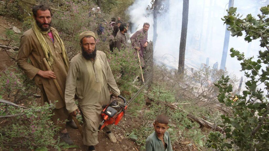 Fire again erupts in Nuristan forest