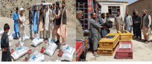د کابل په خاکجبار کې پر لسګونو بېوزلو کورنیو د هګیو چرګې ووېشل شوې