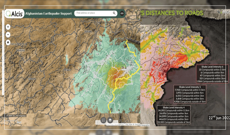 Alcis releases public web map of Afghanistan earthquake