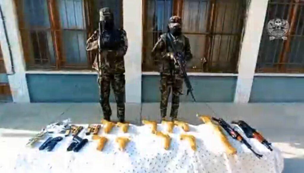 Weapons smuggled from Pakistan seized in Paktia