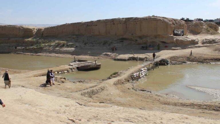 بلخ کې پر اقچې سیند د يوه پله د جوړولو چارې پيل شوې