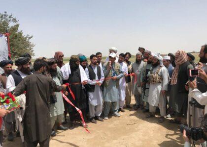 Irrigation canal being constructed in Balkh’s Dawlatabad district