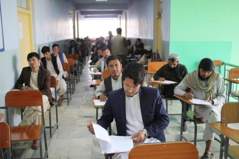 Thousands sit examination for teacher posts