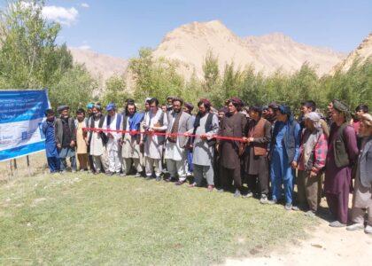 12m afs retaining wall being constructed in Bamyan