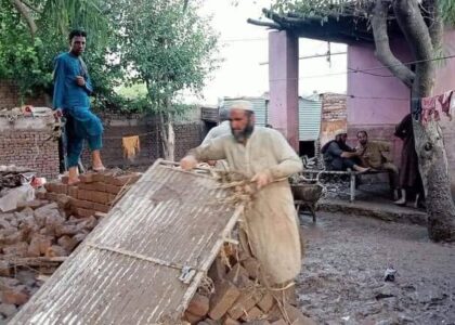 Around 1,200 families hit by recent floods in Nangarhar