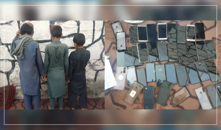 پکتیکا کې درې ماشومان د موبایلونو د غلا په تور نیول شوي