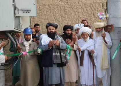 340 families provided electricity in Logar’s Pashtonabad