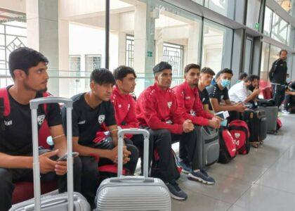 Afghanistan U-20 football team reaches Oman
