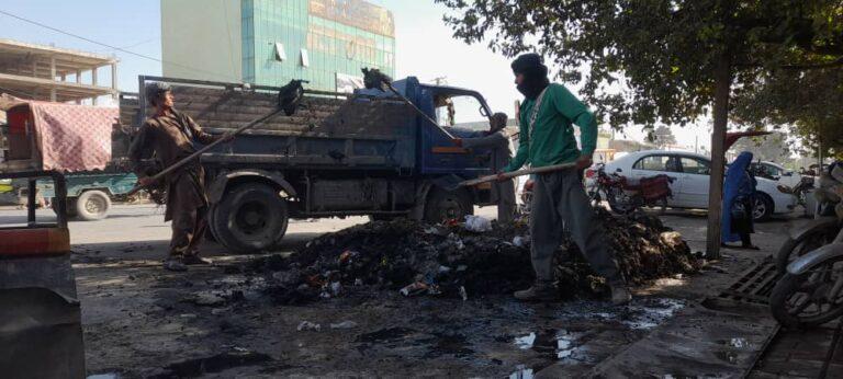 حشر پاک‌کاری در شهر شبرغان راه‌اندازی شد