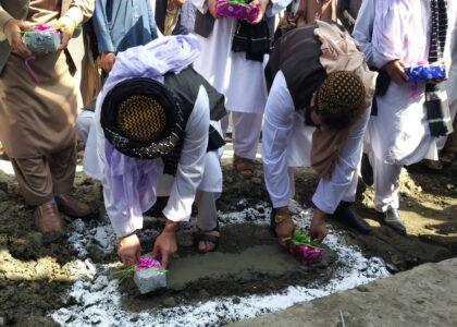Work on construction of canals launched in Khost City