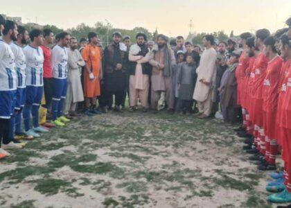Soccer contest involving 10 teams kicks off in Zabul