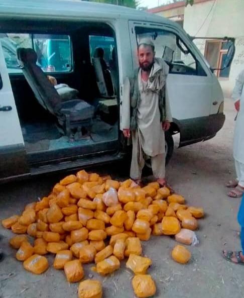 Laghman police arrest man with 189kg of hashish
