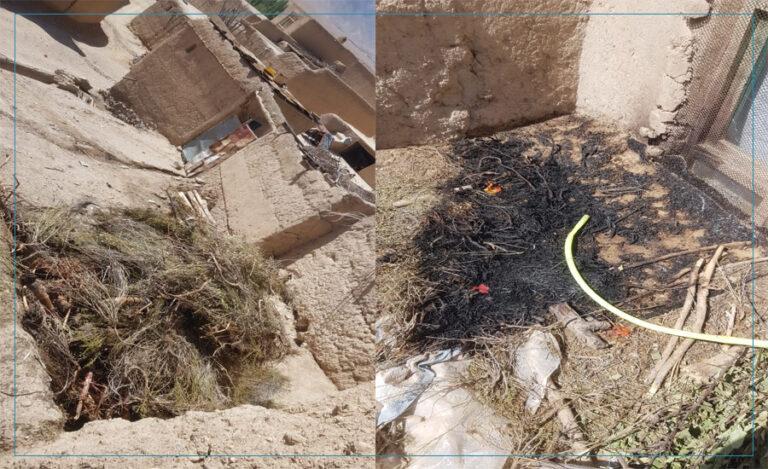از جمعۀ گذشته یک خانه در چک‌وردک چندین بار به آتش کشیده شده اما عاملان آن مشاهده نشده‌اند