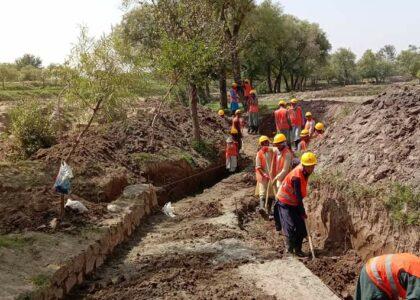 2 canals being constructed in Nangarhar’s Sherzad district