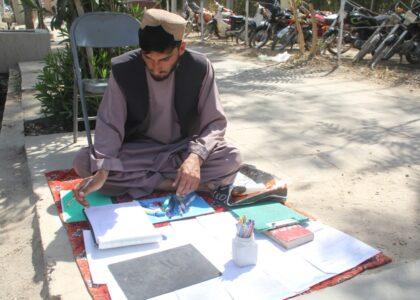 Business dwindles for application writers in Kandahar
