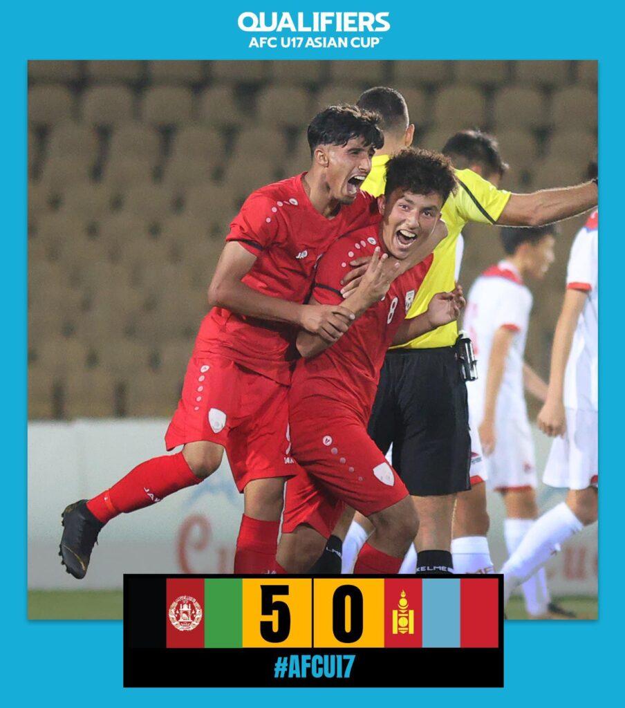 مسابقات مقدماتی فوتبال جام آسیا: افغانستان منگولیا را پنج صفر شکست داد