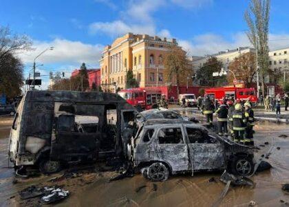 انفجارها در پایتخت اوکراین هشت کشته و ۲۴ زخمی برجا گذاشت