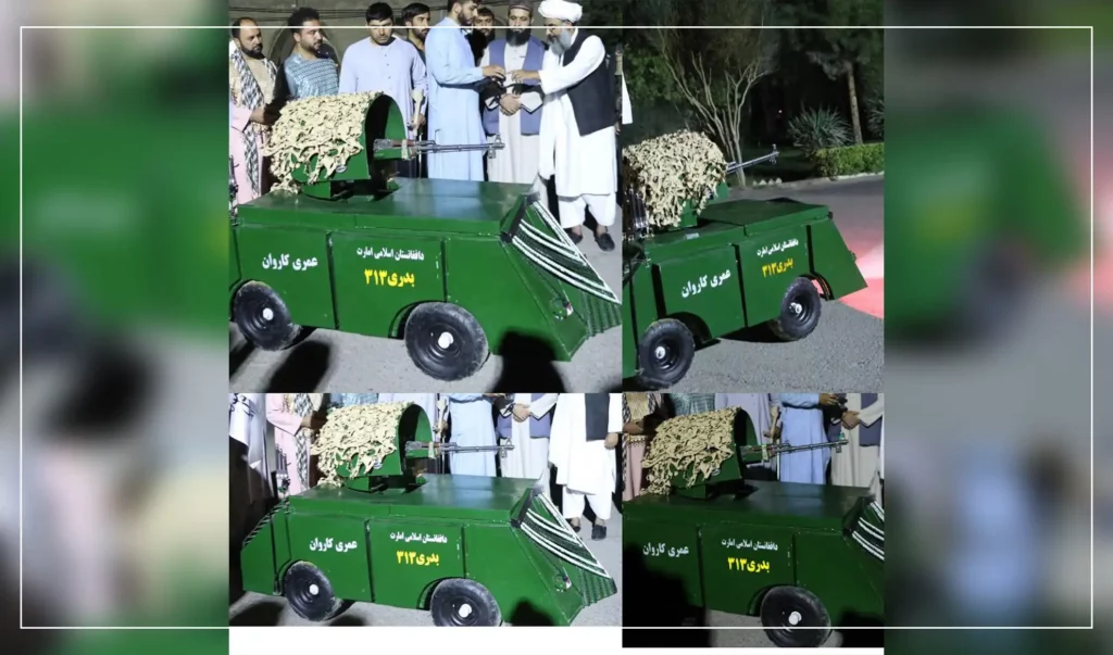 Herat youth makes unmanned combat tank