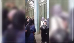 Female Badakhsan university students stage protest