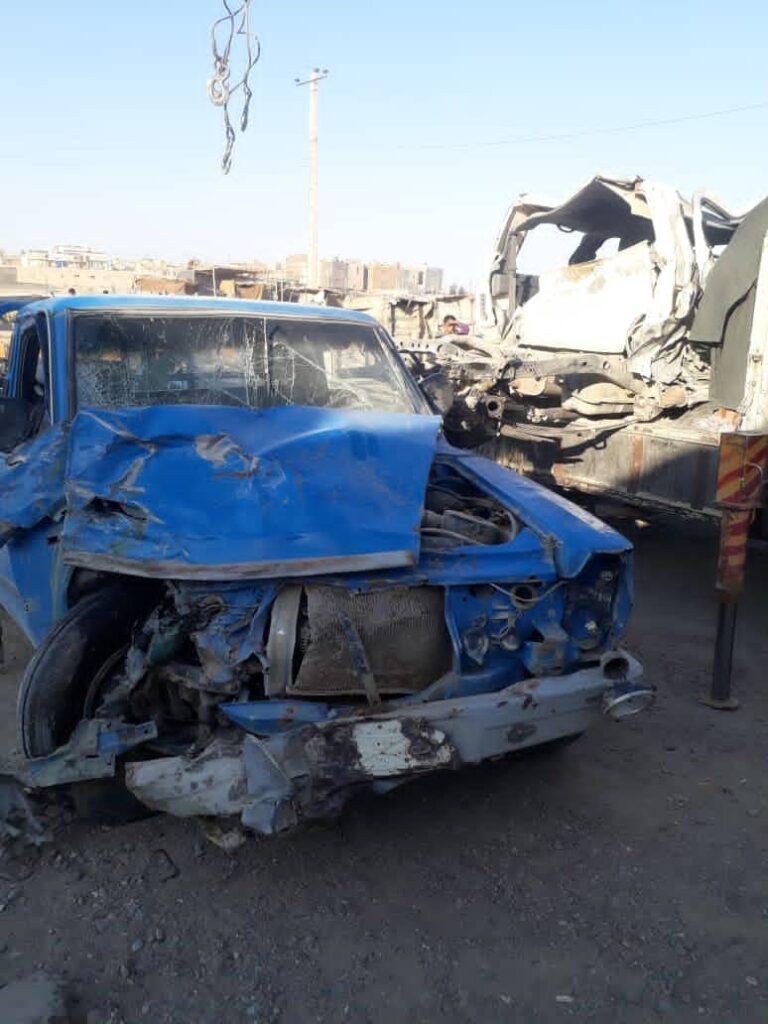 در دو حادثه ترافیکی در نیمروز دو تن کشته و ۱۹ تن زخمی گردیدند