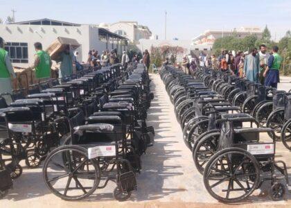 500 disabled persons distributed wheelchairs in Kandahar