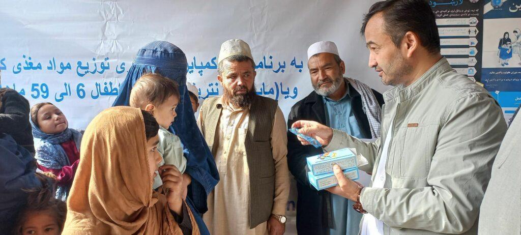 Takhar malnourished children distributed nutrients