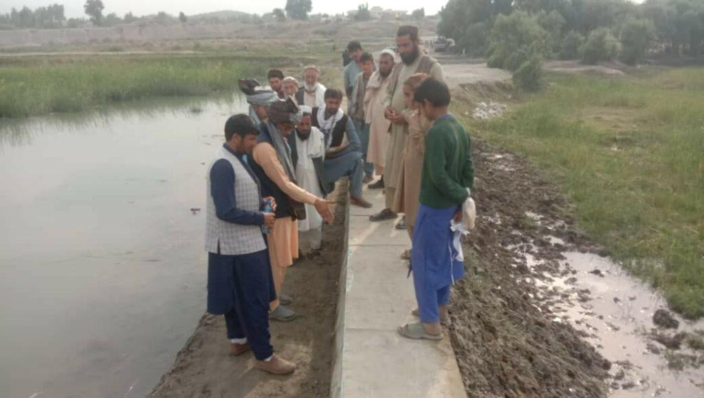 دو کانال آب به ارزش نزدیک به ۱۰ میلیون افغانی در ننگرهار اعمار شد