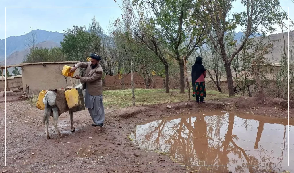 Many remote areas residents in Takhar consume rainwater