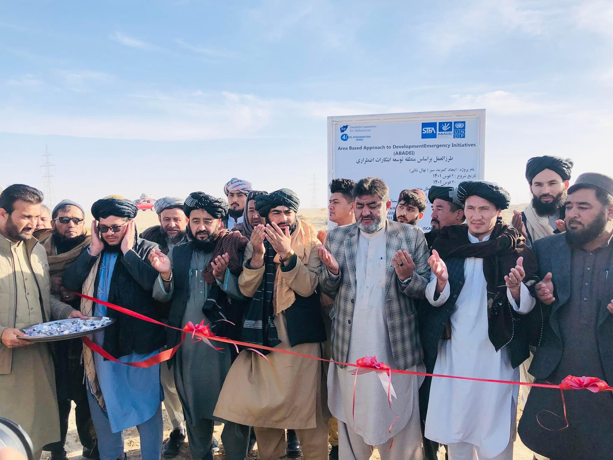 The series of planting saplings has started in Balkh