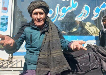 Poverty forces 78-year-old from Badghis to Takhar