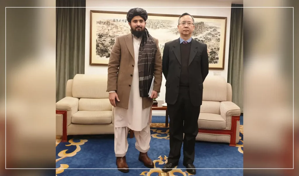 چین کې افغان سفیر د دغه هېواد د بهرنیو چارو وزارت د اسیا څانګې له مرستیال مشر سره لیدلي