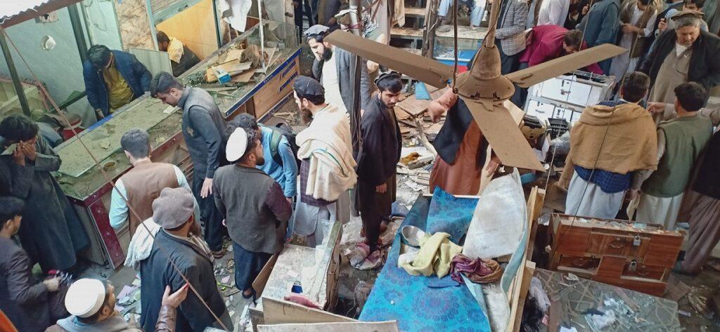 انفجاری در مارکیت صرافی شهر جلال‌آباد رخ داده‌است