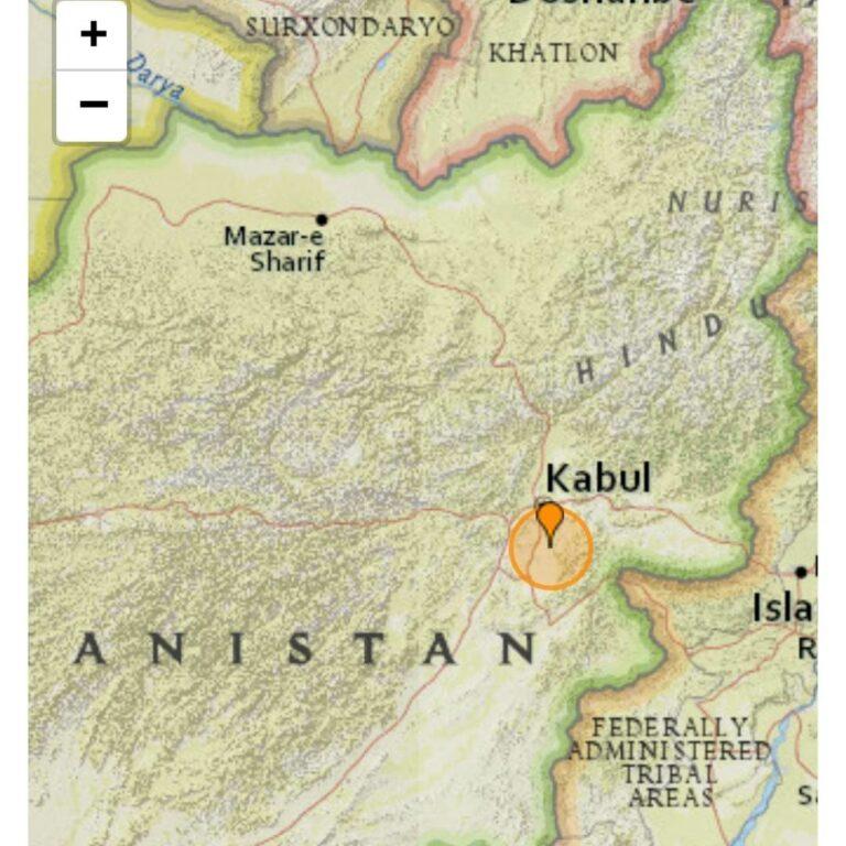 Earthquake jolts several provinces including Kabul