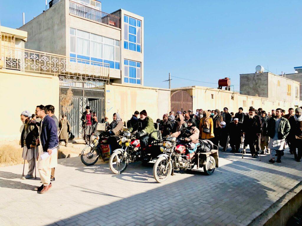 Balkh disables hold protest meeting outside UNAMA office