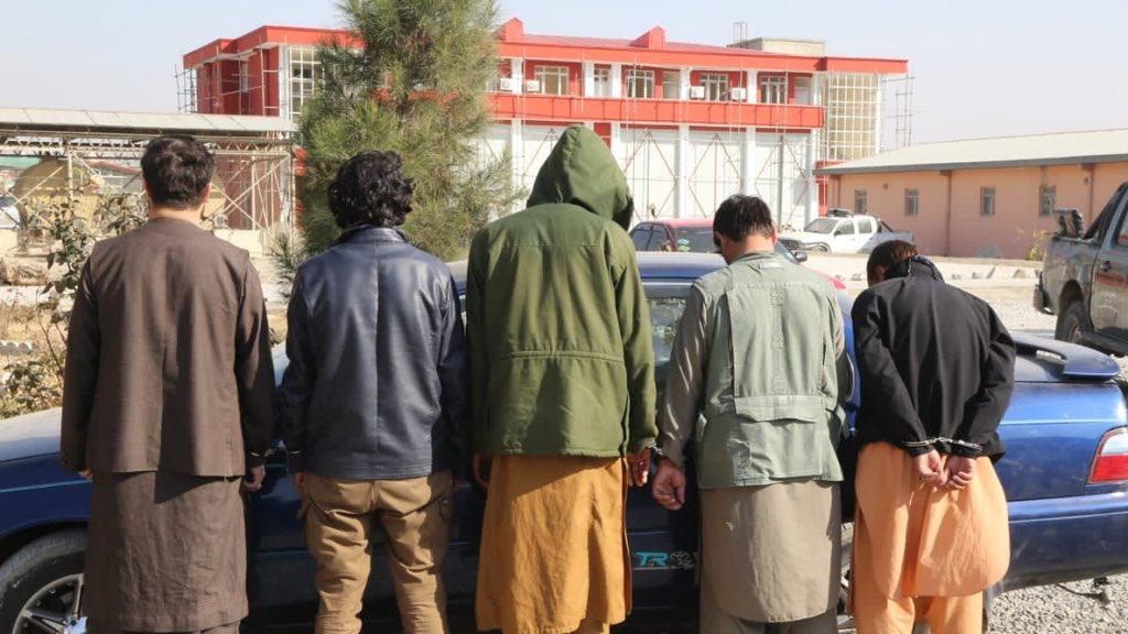 5 alleged armed robbers detained in Kabul