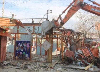 Hundreds of roadside stalls, handcarts removed in Pul-i-Alam