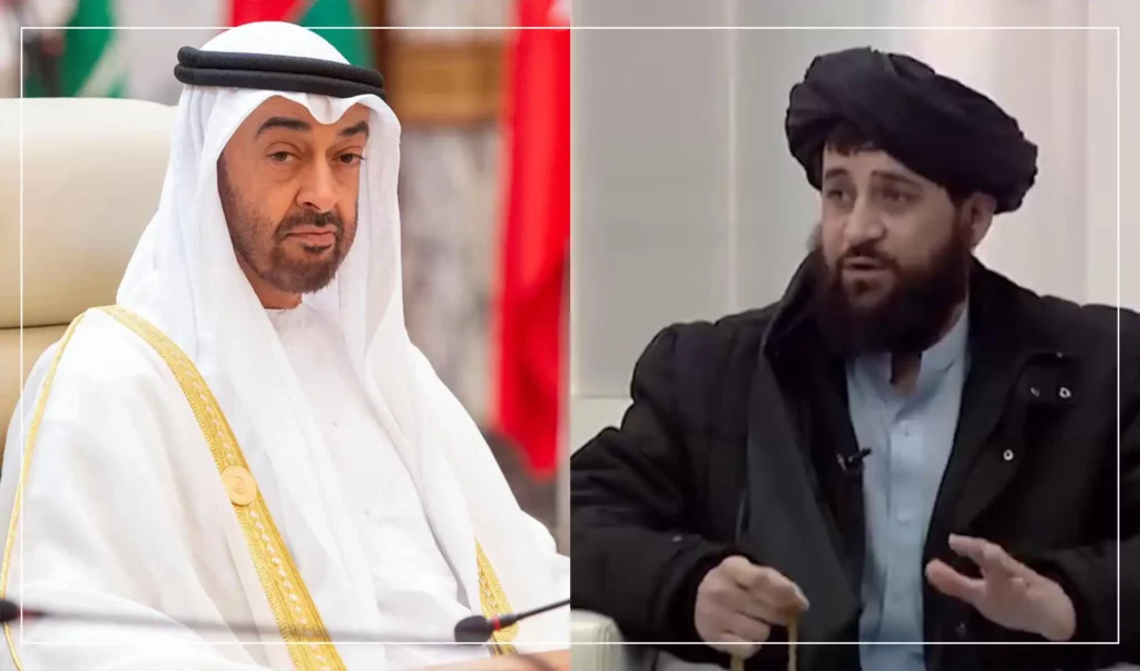 ملا محمدیعقوب با رئیس دولت امارات متحدۀ عربی در مورد همکاری‌های دو جانبه گفتگو کرده‌است