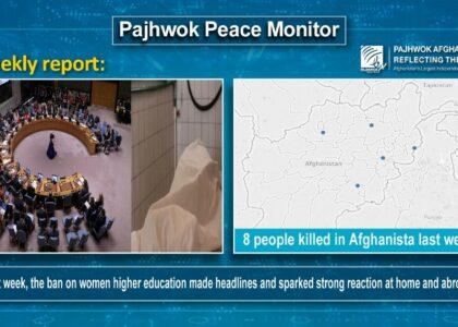 8 people killed in Afghanista last week
