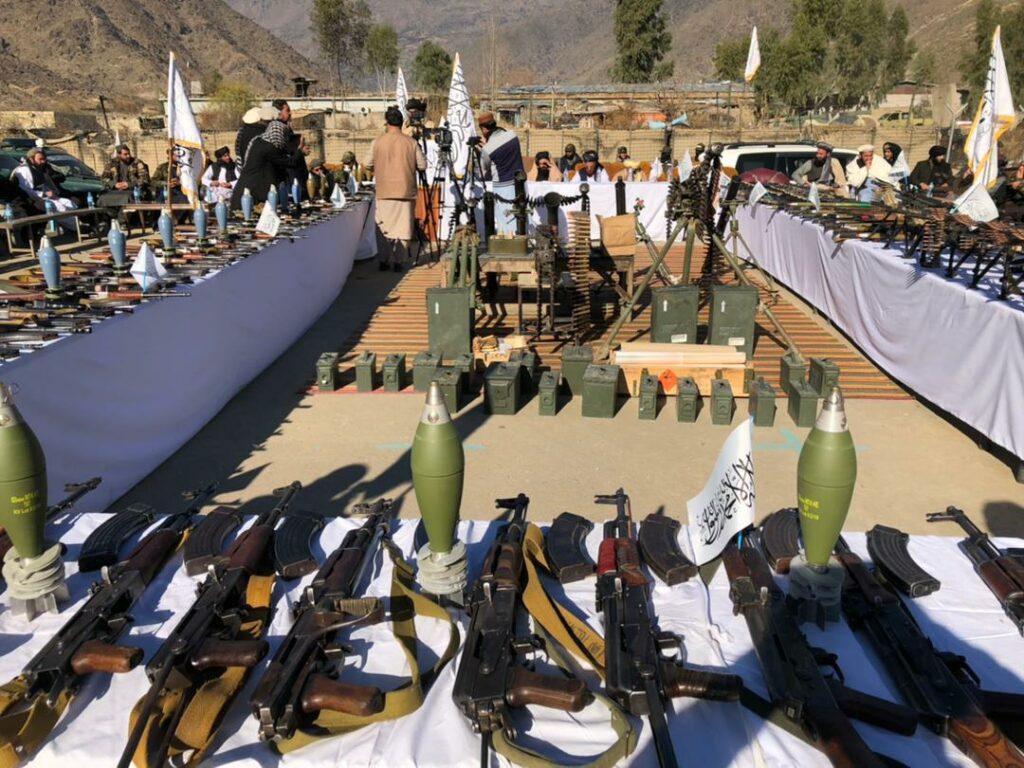 Hundreds of weapons, military equipment collected in Kunar