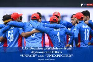 Australia’s decision ‘unfair, premature, political’, says ACB