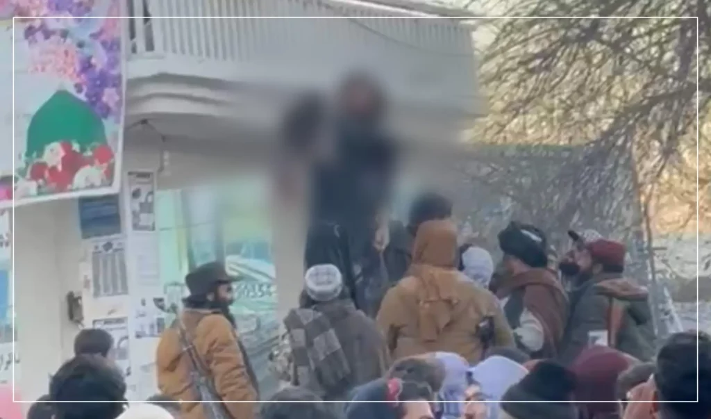 Baghlan: Alleged robber killed, corpse hanged in main bazaar