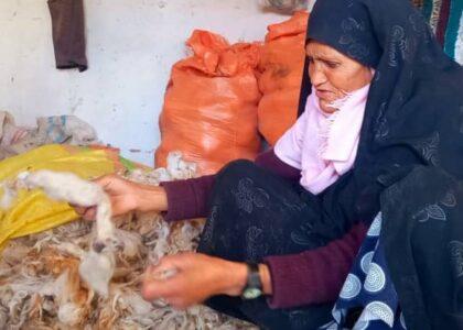 Bamyan women’s interest grows in wool weaving