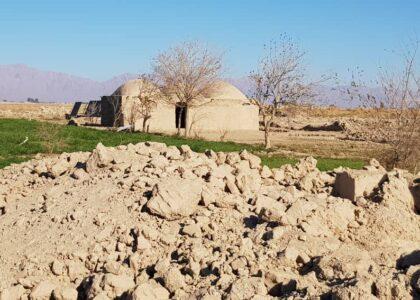 Farahi returns to his ruined village after years of displacement