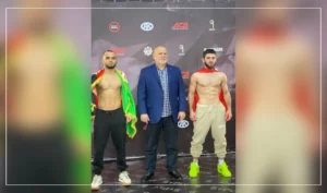 Afghan MMA fighter pulls down Azerbaijani opponent