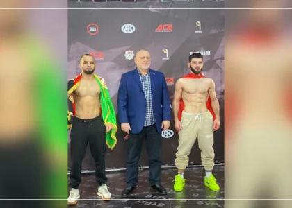 Afghan MMA fighter pulls down Azerbaijani opponent