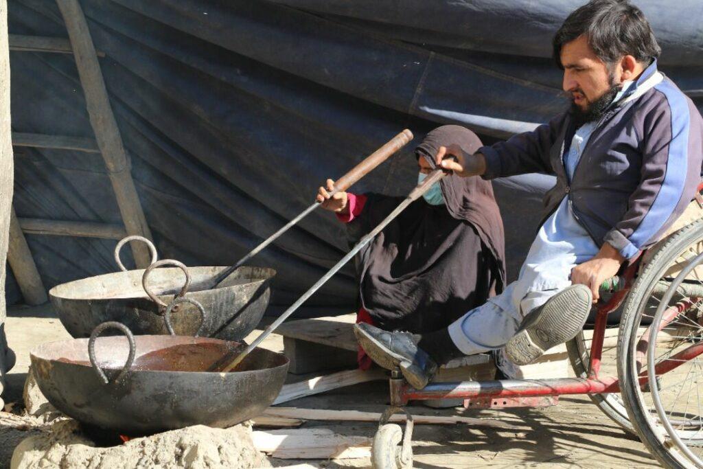 In Kunar, paralysed siblings set up small soap factory