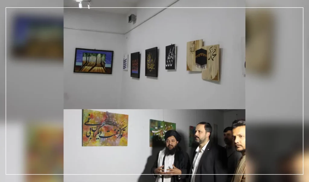 یک نمایشگاه هنری جهت همدردی با زلزله‌زده‌گان ترکیه در هرات برگزار شد