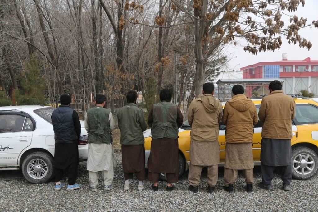 یک گروه هفت ‌نفری سارقان مسلح در کابل بازداشت شده است