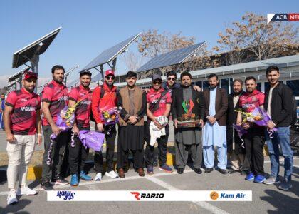 Cricket team returns home after winning UAE series