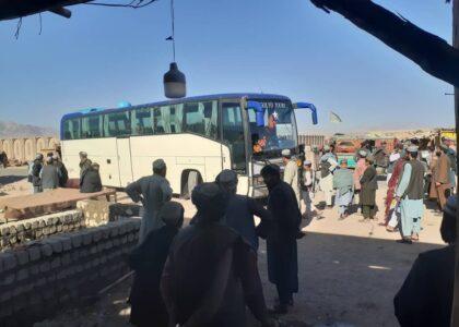 Passenger bus service starts on Uruzgan-Kandahar highway